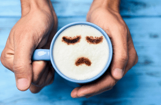 Coffee with Sad face